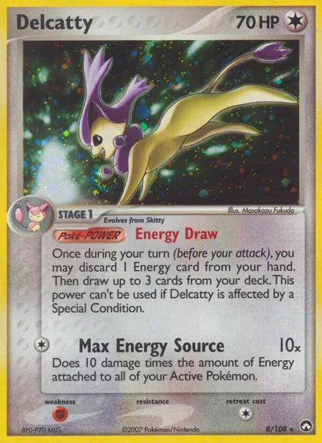 Delcatty, Pokémon card PK 8 — Power Keepers set