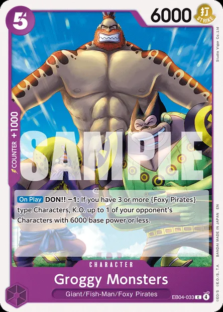 Groggy Monsters, One Piece card EB04-033 — EGGHEAD CRISIS set