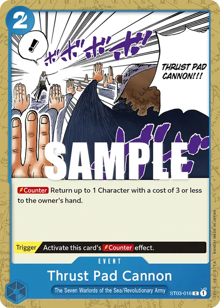 Thrust Pad Cannon, One Piece card ST03-016 — The Seven Warlords of the Sea set