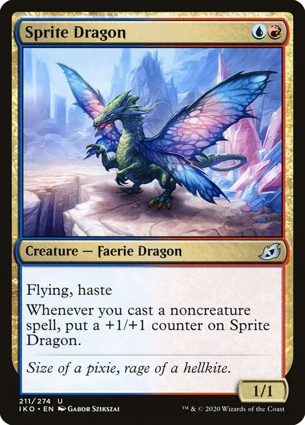Sprite Dragon, Magic card IKO 211 — Ikoria: Lair of Behemoths set