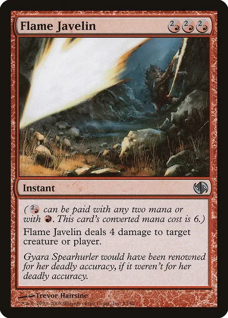 Flame Javelin, Magic card DD2 53 — Duel Decks: Jace vs. Chandra set