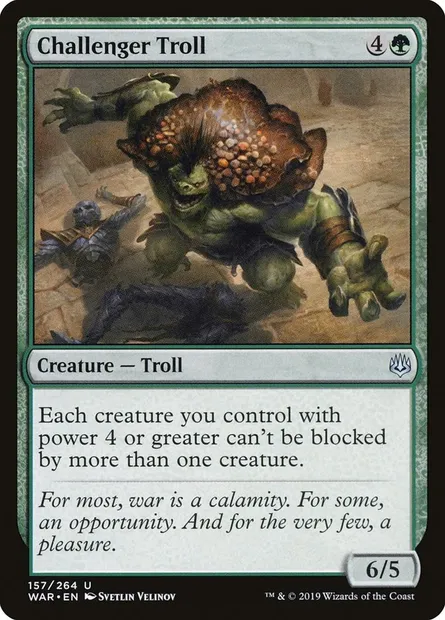 Challenger Troll, Magic card WAR 157 — War of the Spark set