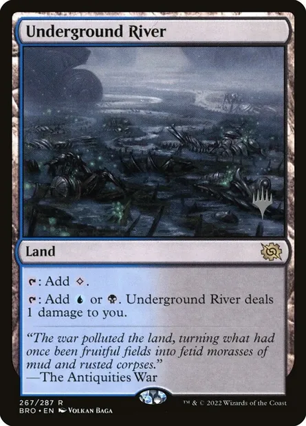 Underground River, Magic card PBRO 267p — The Brothers' War Promos set