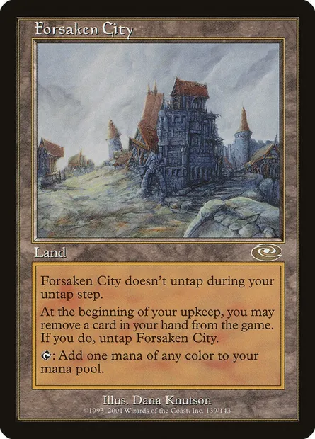 Forsaken City, Magic card PLS 139 — Planeshift set