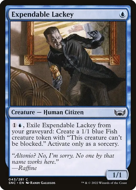 Expendable Lackey, Magic card SNC 43 — Streets of New Capenna set