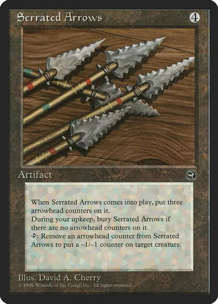 Serrated Arrows, Magic card HML 110 — Homelands set