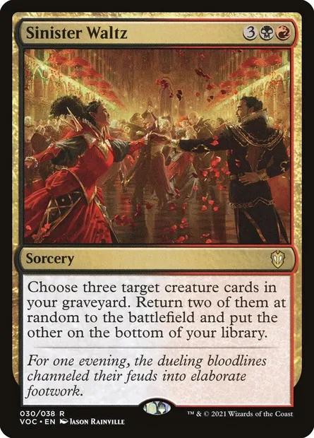 Sinister Waltz, Magic card VOC 30 — Crimson Vow Commander set