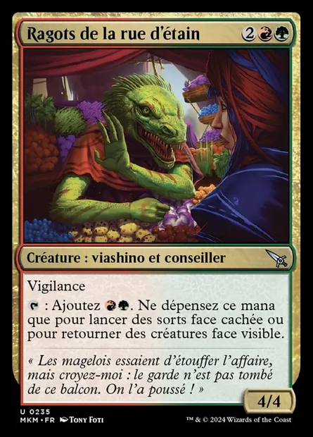 Ragots de la rue d'étain, carte Magic MKM 235 — extension Murders at Karlov Manor