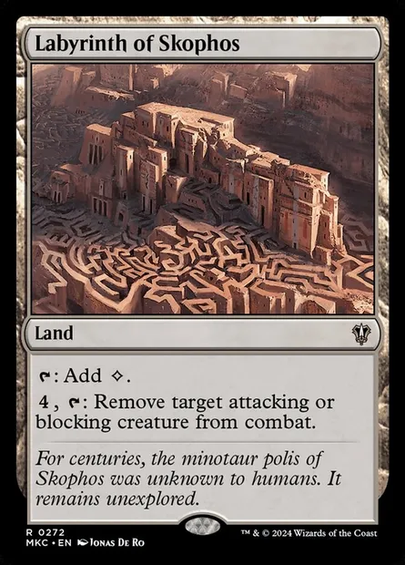 Labyrinth of Skophos, Magic card MKC 272 — Murders at Karlov Manor Commander set