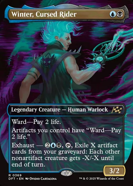 Winter, Cursed Rider, Magic card DFT 369 — Aetherdrift set
