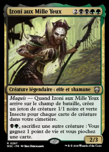 Izoni aux Mille Yeux, carte Magic M3C 267 — extension Modern Horizons 3 Commander