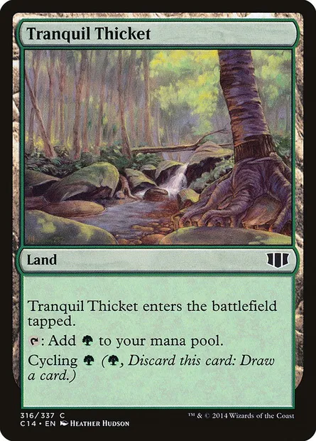 Tranquil Thicket, Magic card C14 316 — Commander 2014 set