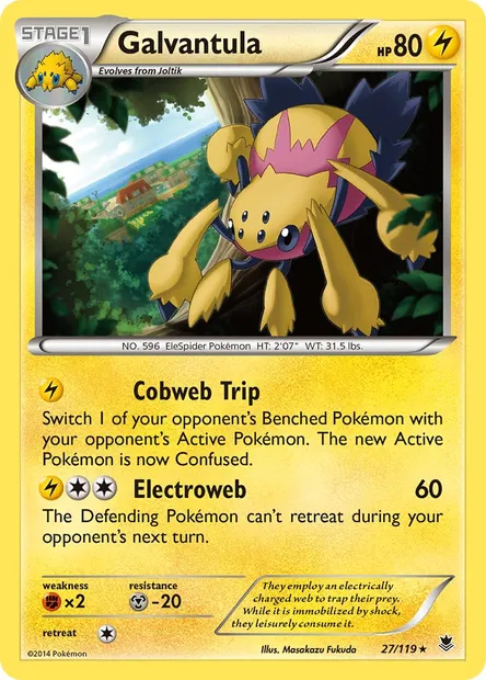 Galvantula, Pokémon card PHF 27 — Phantom Forces set