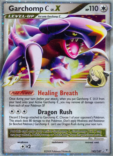 Garchomp C LV.X, Pokémon card SV 145 — Supreme Victors set