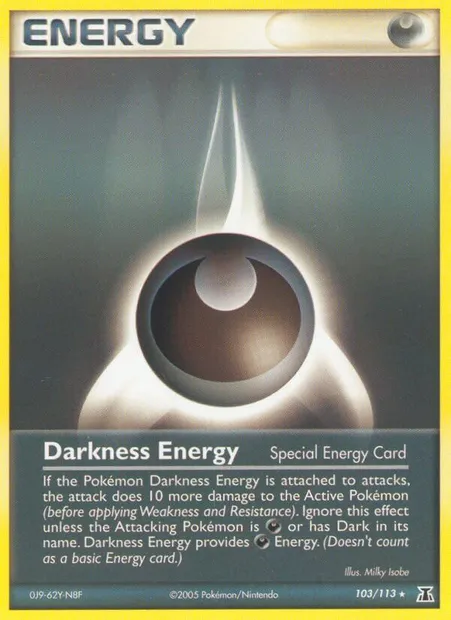 Darkness Energy, Pokémon card DS 103 — Delta Species set