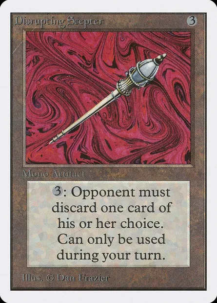 Disrupting Scepter, Magic card 2ED 243 — Unlimited Edition set