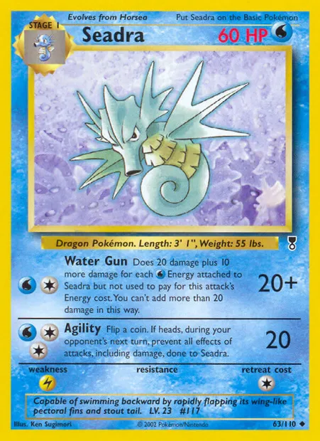 Hypocéan, carte Pokémon LC 63 — extension Legendary Collection