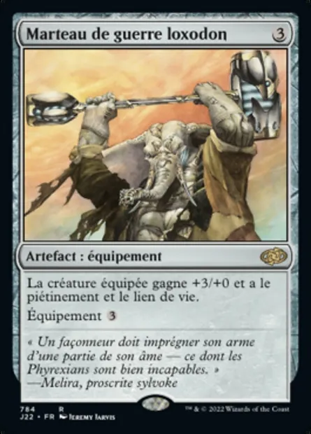 Marteau de guerre loxodon, carte Magic J22 784 — extension Jumpstart 2022