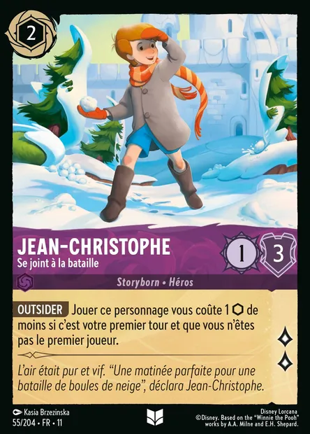 Jean-Christophe - Se joint à la bataille, carte Disney Lorcana CH11-055 — extension Givresort