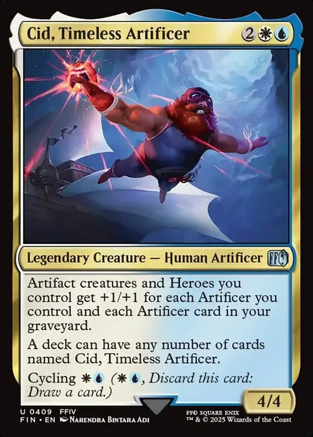 Cid, Timeless Artificer, Magic card FIN 409 — Final Fantasy set