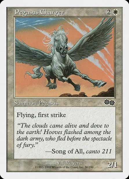 Pegasus Charger, Magic card ATH 11 — Anthologies set