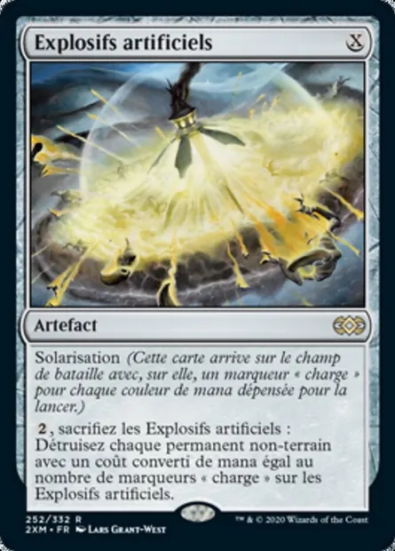 Explosifs artificiels, carte Magic 2XM 252 — extension Double Masters