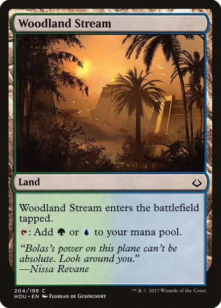 Woodland Stream, Magic card HOU 204 — Hour of Devastation set