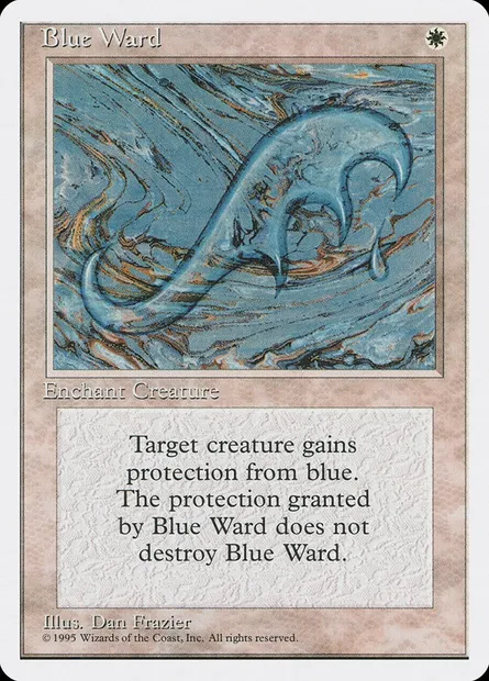 Blue Ward, Magic card 4ED 10 — Fourth Edition set