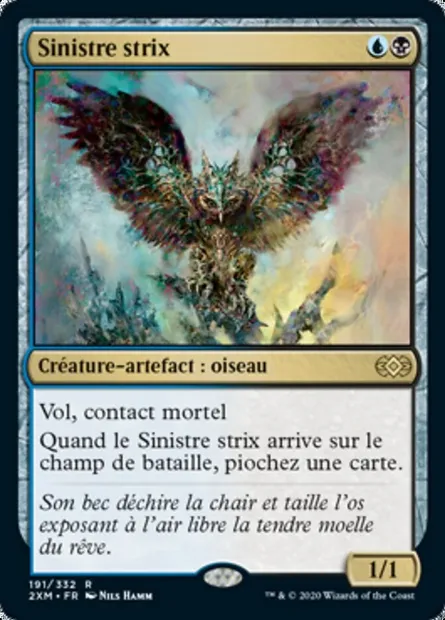 Sinistre strix, carte Magic 2XM 191 — extension Double Masters