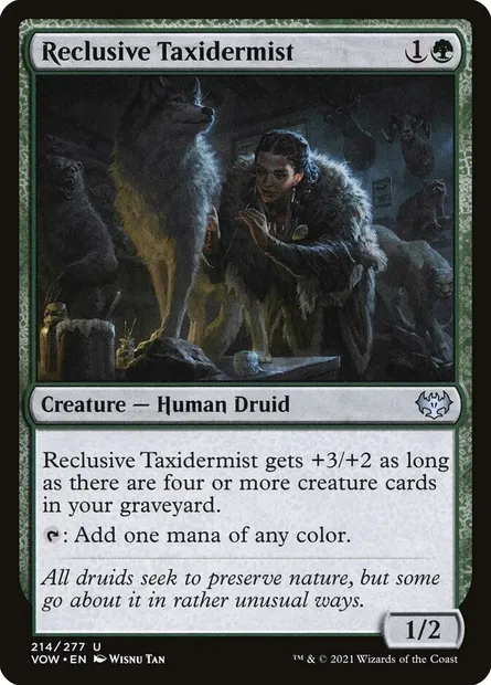 Reclusive Taxidermist, Magic card VOW 214 — Innistrad: Crimson Vow set