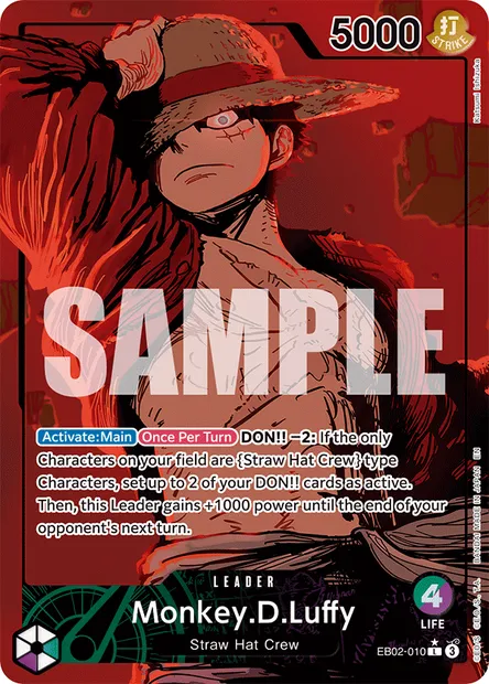 Monkey.D.Luffy, One Piece card EB02-010 — Anime 25th Collection set