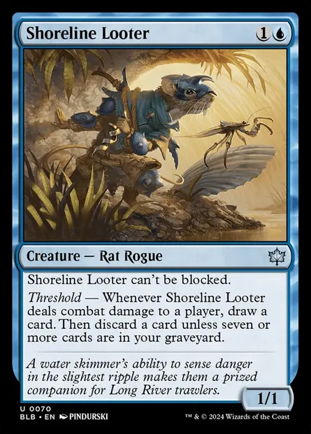 Shoreline Looter, Magic card BLB 70 — Bloomburrow set