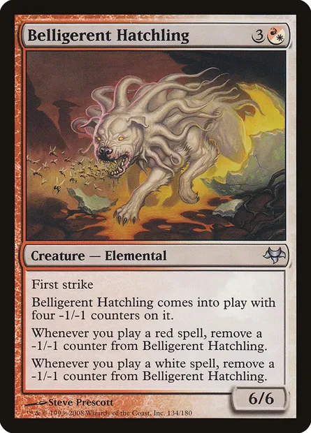 Belligerent Hatchling, Magic card EVE 134 — Eventide set