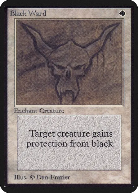 Black Ward, Magic card LEA 5 — Limited Edition Alpha set