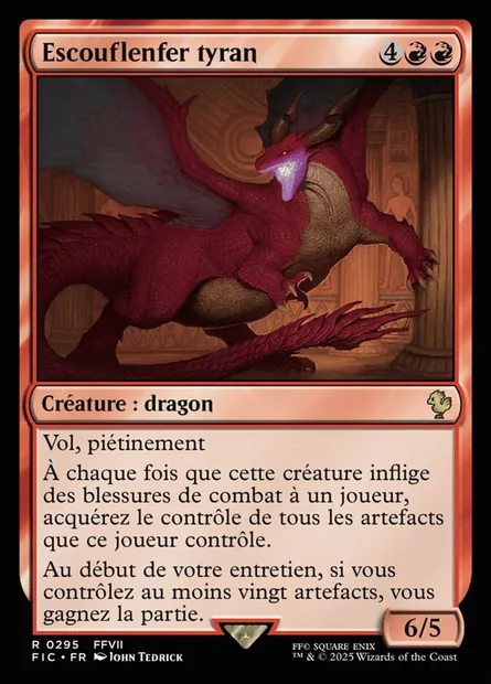 Escouflenfer tyran, carte Magic FIC 295 — extension Final Fantasy Commander