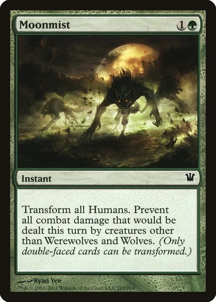 Moonmist, Magic card ISD 195 — Innistrad set