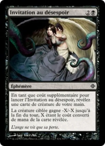 Invitation au désespoir, carte Magic ROE 114 — extension L'ascension des Eldrazi