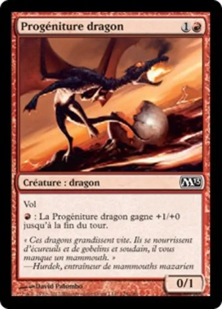 Progéniture dragon, carte Magic M13 128 — extension Magic 2013