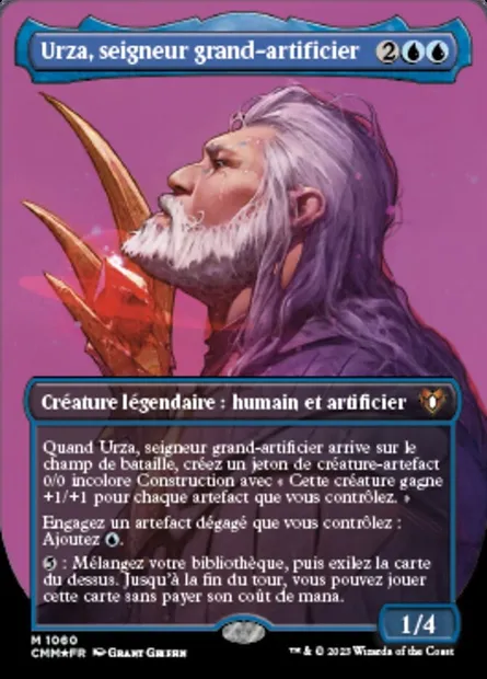 Urza, seigneur grand-artificier, carte Magic CMM 1060 — extension Commander Masters