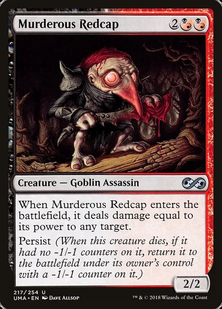 Murderous Redcap, Magic card UMA 217 — Ultimate Masters set