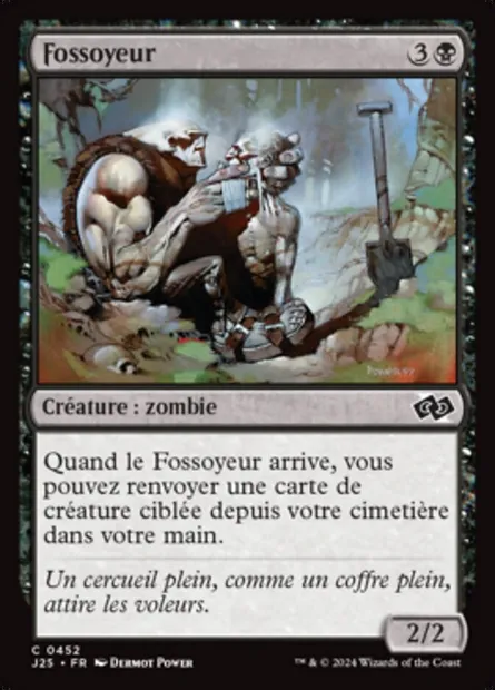 Fossoyeur, carte Magic J25 452 — extension Foundations Jumpstart