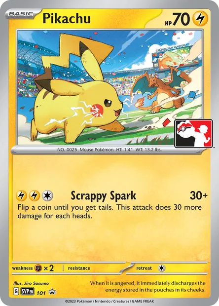 Pikachu, Pokémon card PR-SV 101 — SVP Black Star Promos set