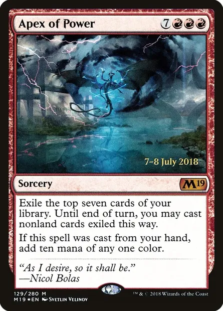 Apex of Power, Magic card PM19 129s — Core Set 2019 Promos set