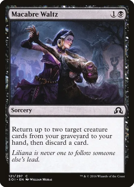 Macabre Waltz, Magic card SOI 121 — Shadows over Innistrad set
