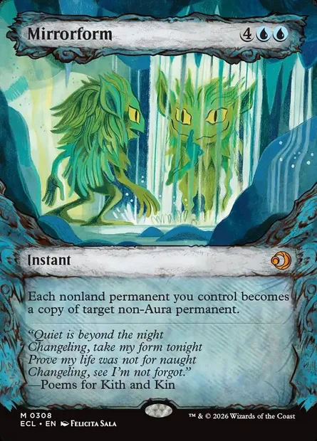 Mirrorform, Magic card ECL 308 — Lorwyn Eclipsed set