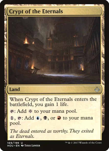 Crypt of the Eternals, Magic card HOU 169 — Hour of Devastation set