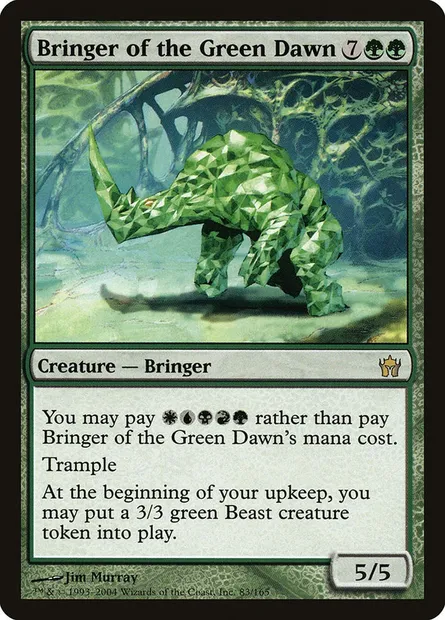 Annonciateur de l'Aube verte, carte Magic 5DN 83 — extension La Cinquième Aube