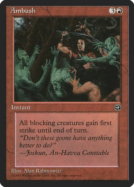 Embuscade, carte Magic HML 62 — extension Terres Natales