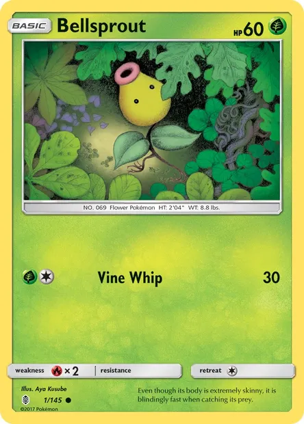 Bellsprout, Pokémon card GRI 1 — Guardians Rising set