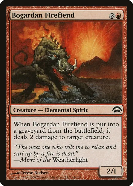 Bogardan Firefiend, Magic card HOP 48 — Planechase set